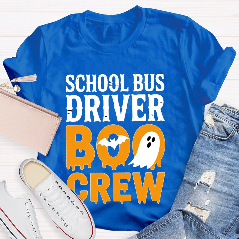School Bus Driver Boo Crew T-shirt