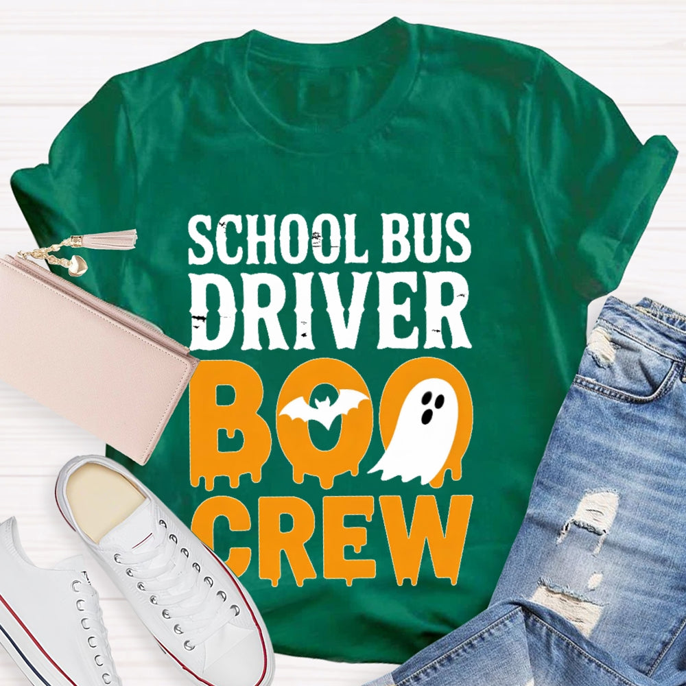 School Bus Driver Boo Crew T-shirt