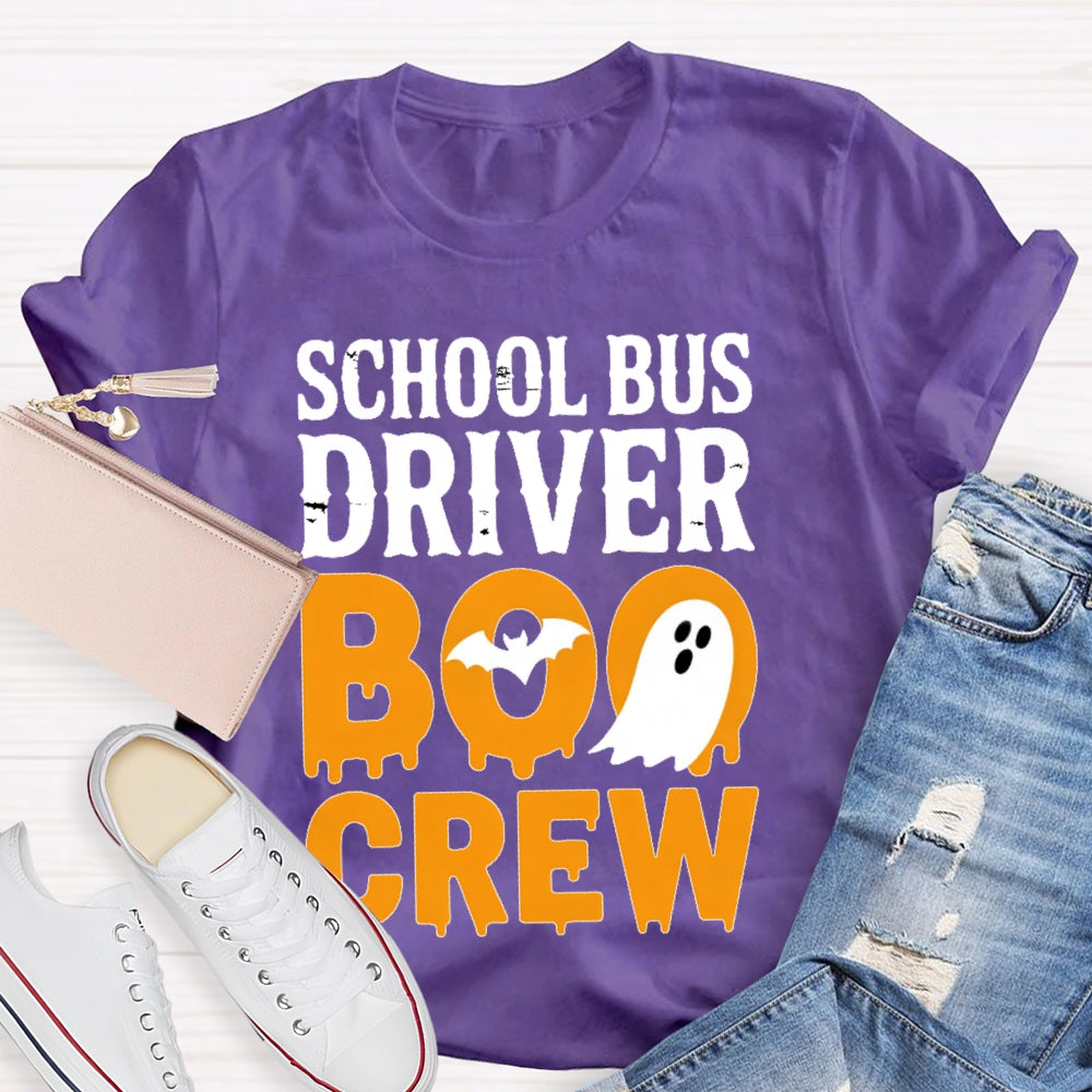 School Bus Driver Boo Crew T-shirt
