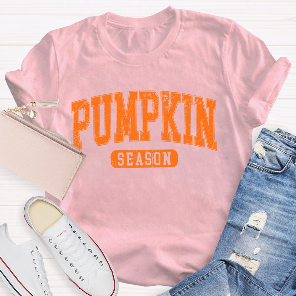 Pumpkin Season Letters T-shirt