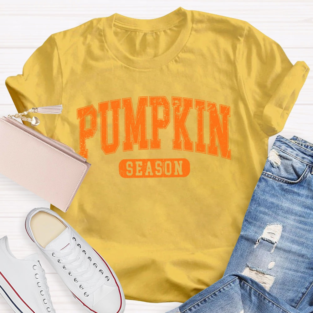 Pumpkin Season Letters T-shirt