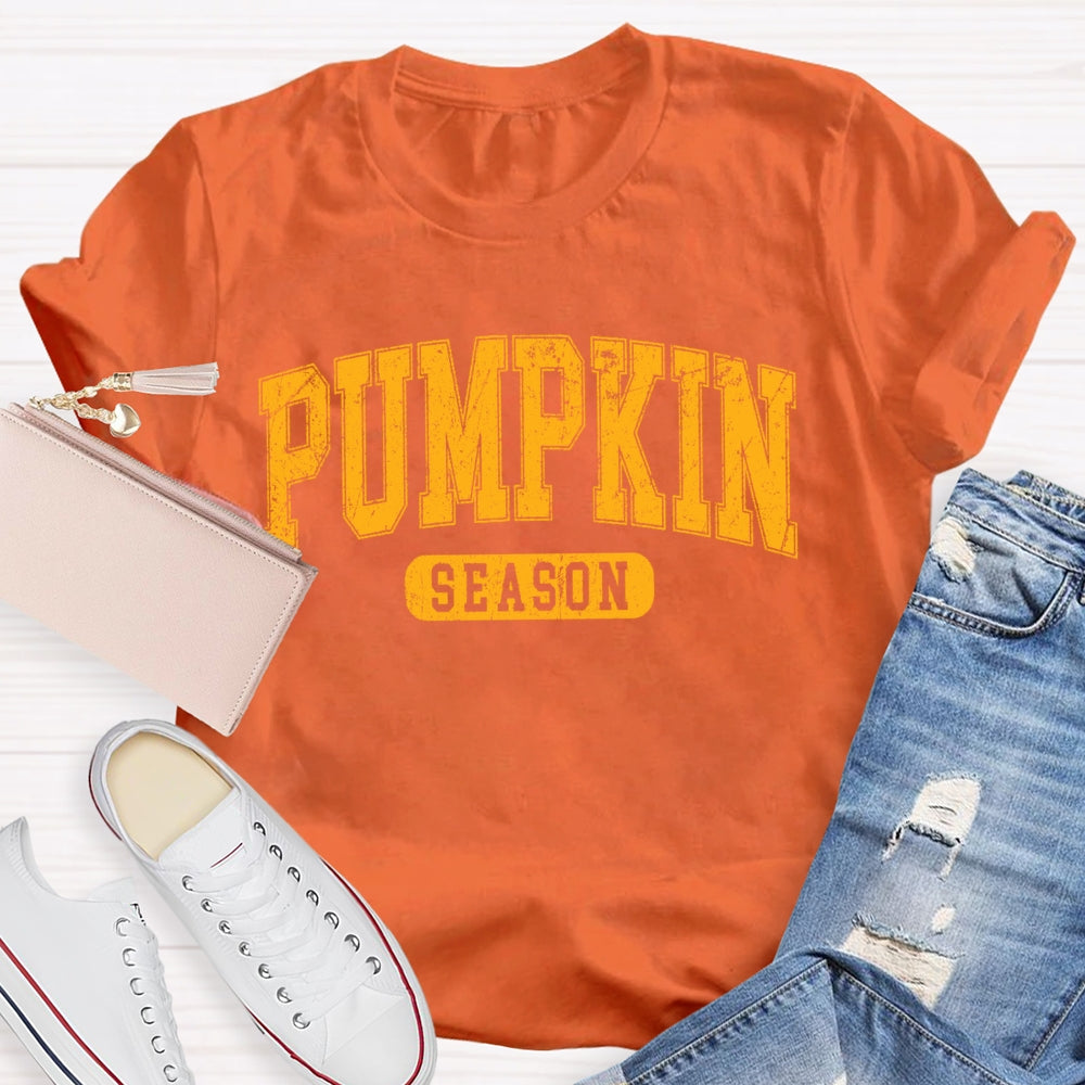 Pumpkin Season Letters T-shirt