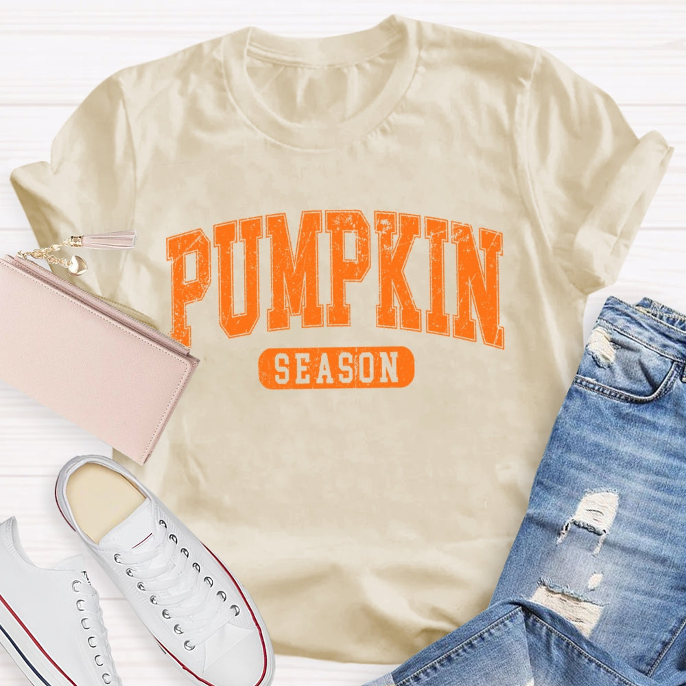 Pumpkin Season Letters T-shirt