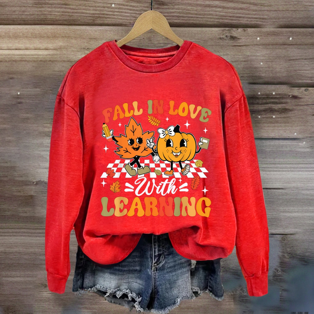 Fall In With Learning Fall Vibes Sweatshirt