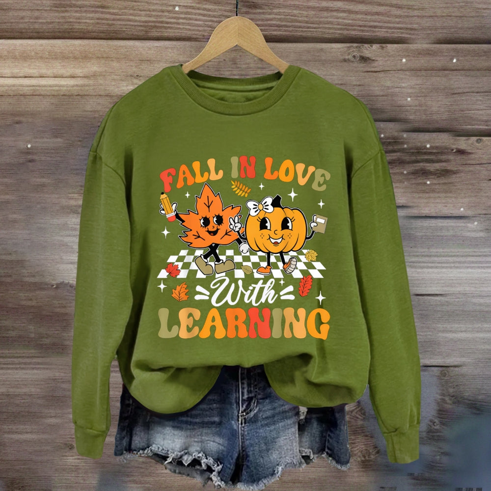 Fall In With Learning Fall Vibes Sweatshirt
