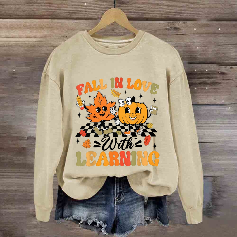 Fall In With Learning Fall Vibes Sweatshirt