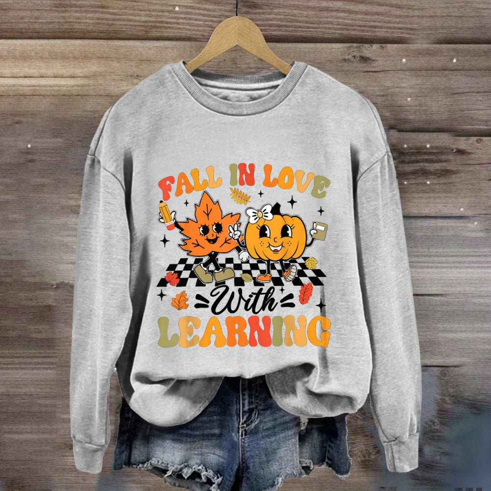 Fall In With Learning Fall Vibes Sweatshirt