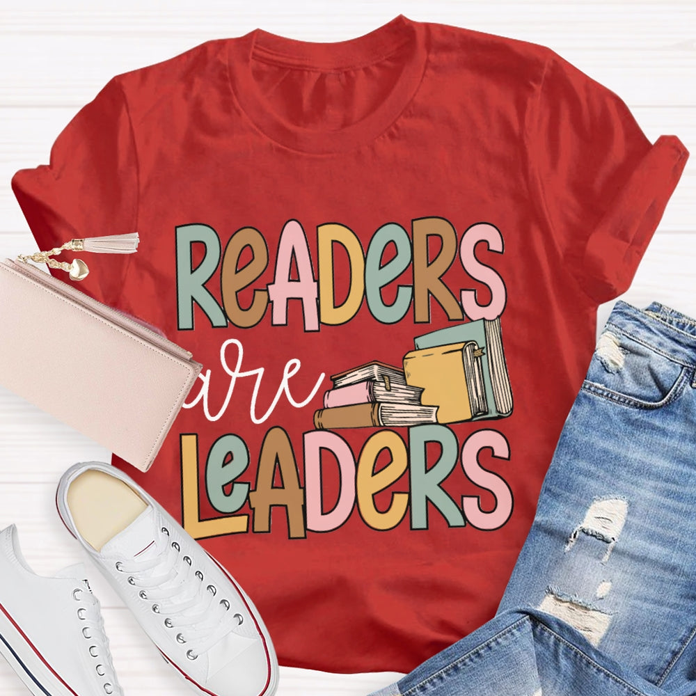 Readers Are Leaders Read More Books T-shirt