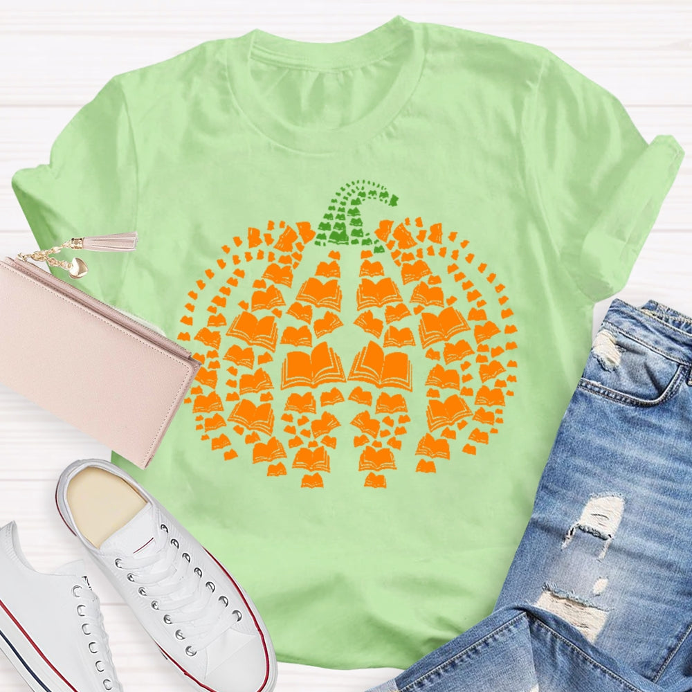Pumpkin Books Cute T-shirt