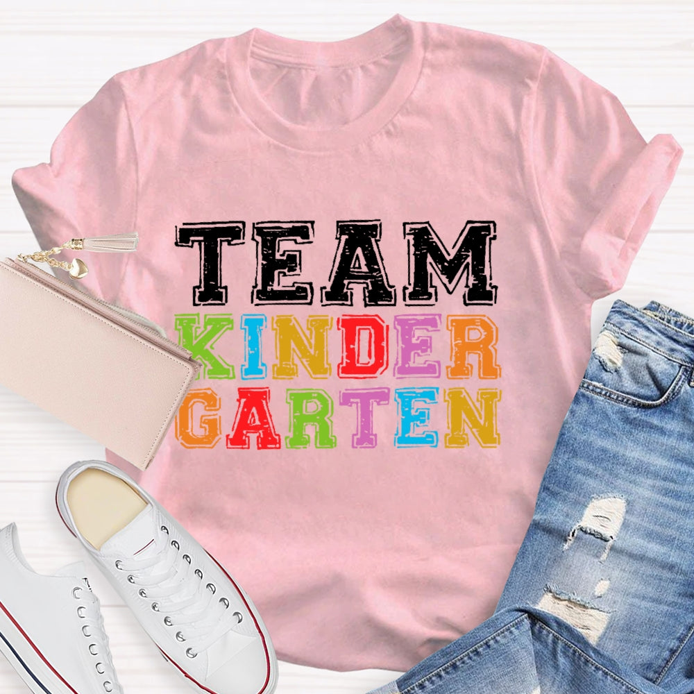 Personalized Grade Team Kindergarten T-shirt