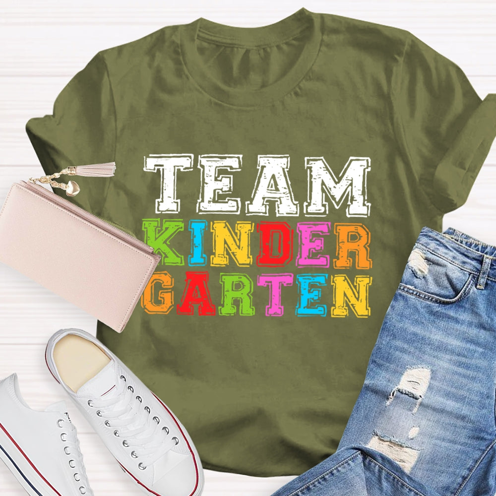 Personalized Grade Team Kindergarten T-shirt