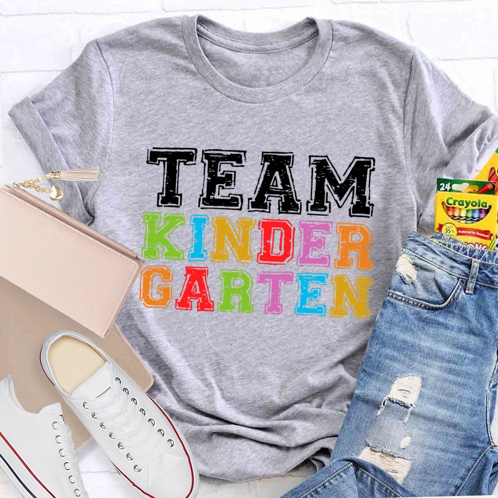 Personalized Grade Team Kindergarten T-shirt