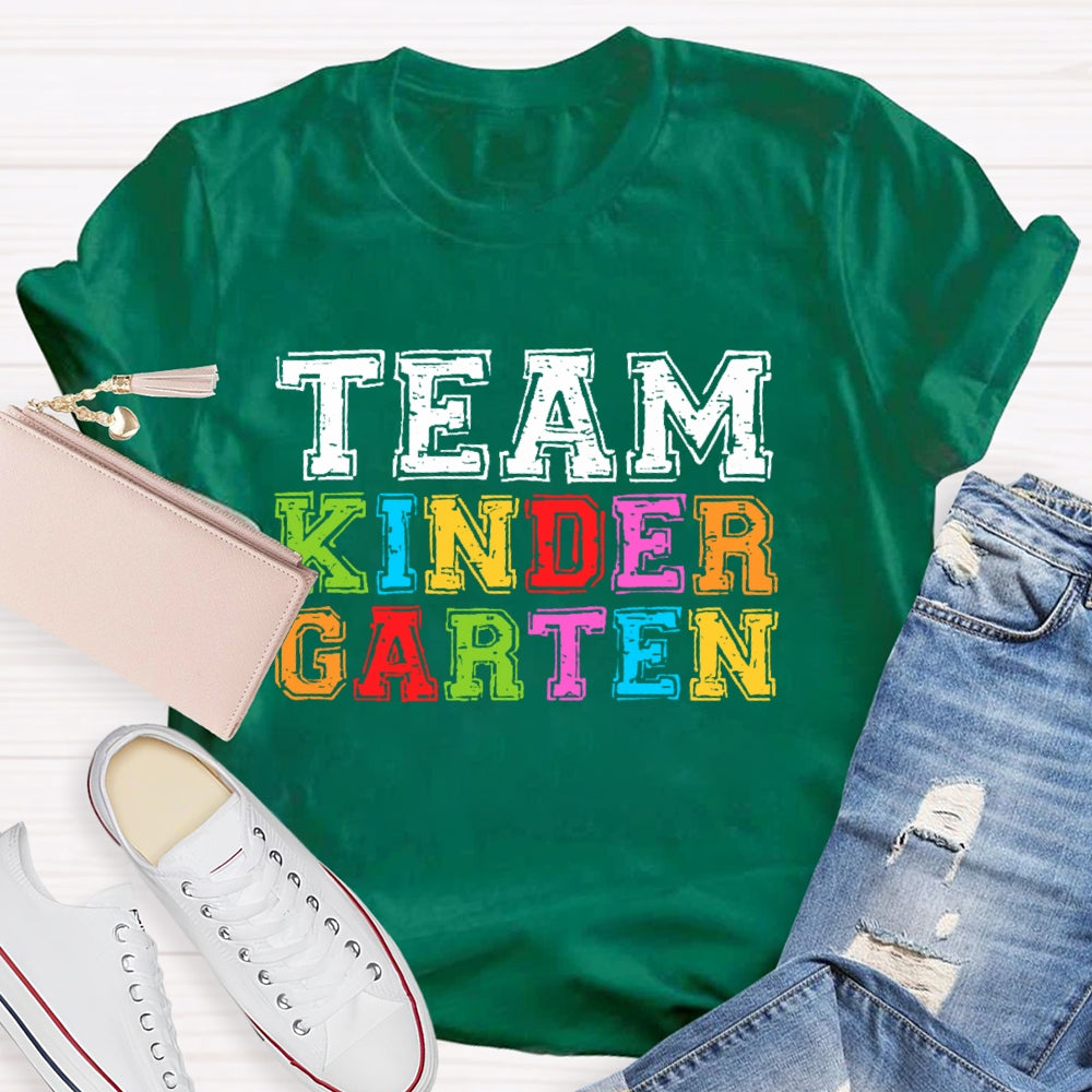 Personalized Grade Team Kindergarten T-shirt
