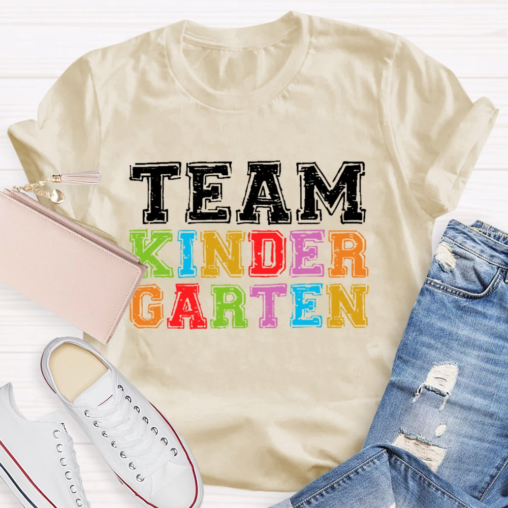 Personalized Grade Team Kindergarten T-shirt