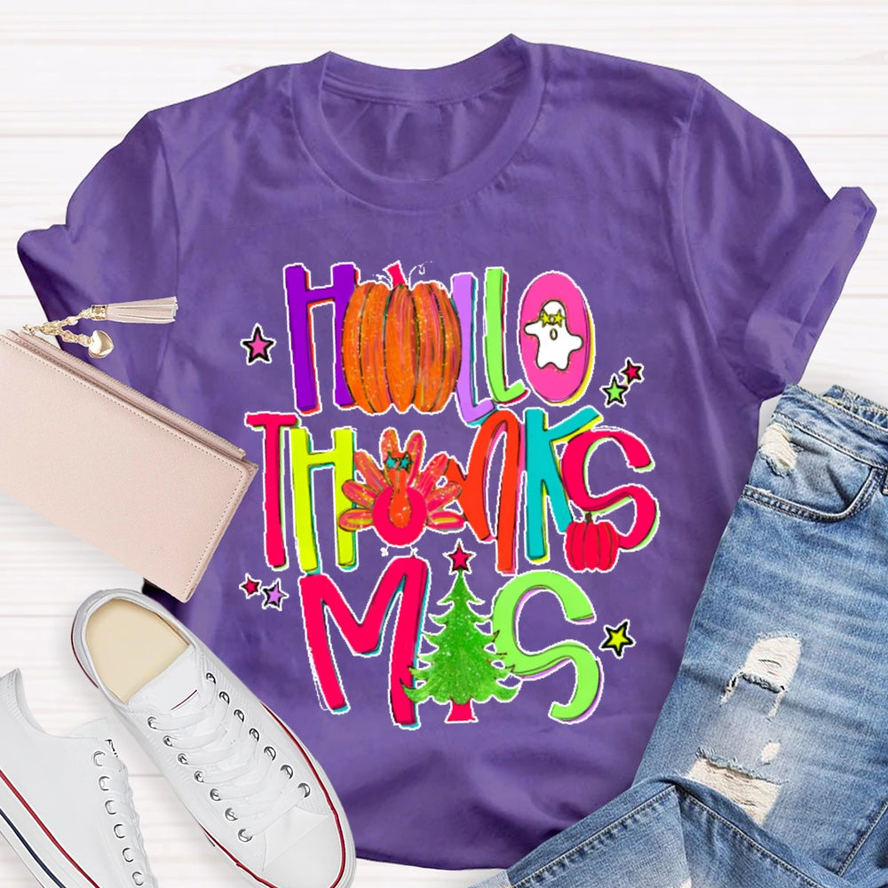Happyhallothankmas Shirts Collection For Every Celebration T-shirt