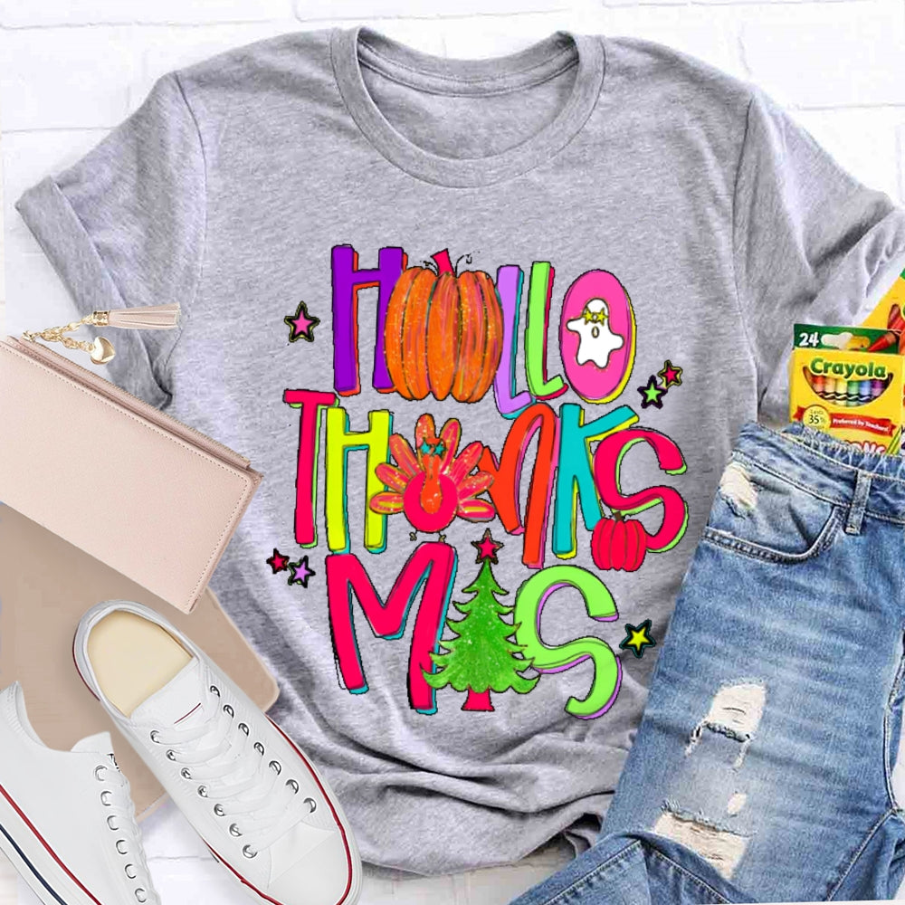 Happyhallothankmas Shirts Collection For Every Celebration T-shirt