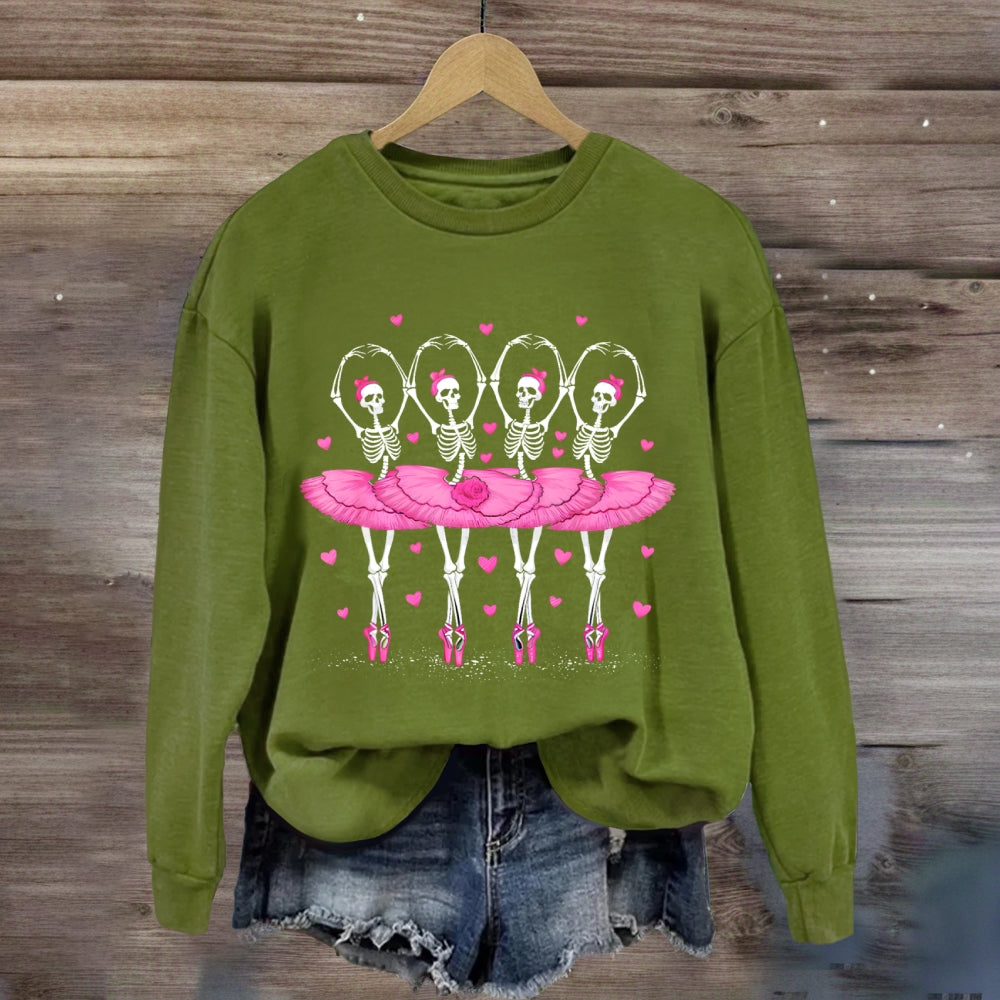 Dancing Skull Halloween sweatshirt