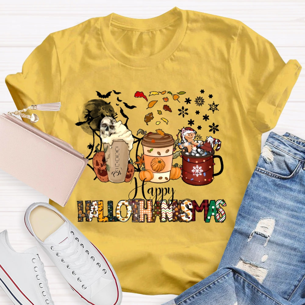 Happy Hallothanksmas Pumpkin T-shirt