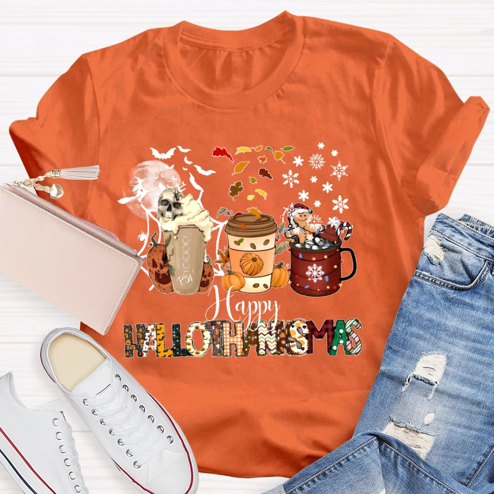 Happy Hallothanksmas Pumpkin T-shirt