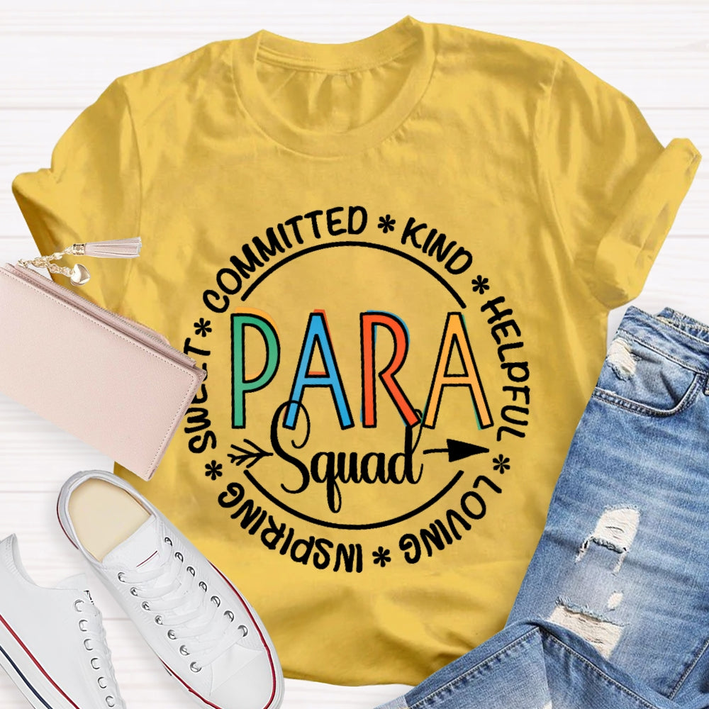 Para Squad Shirt Paraprofessional Educator T-shirt