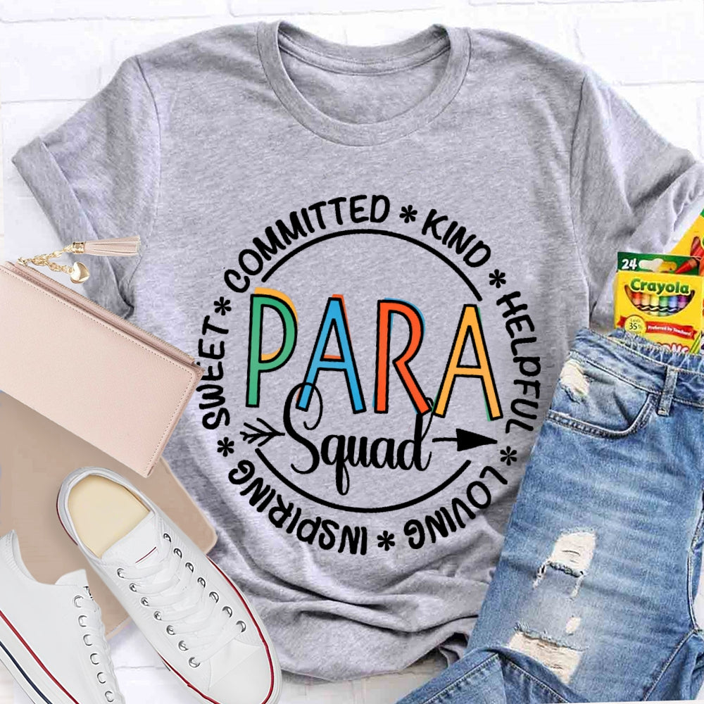 Para Squad Shirt Paraprofessional Educator T-shirt