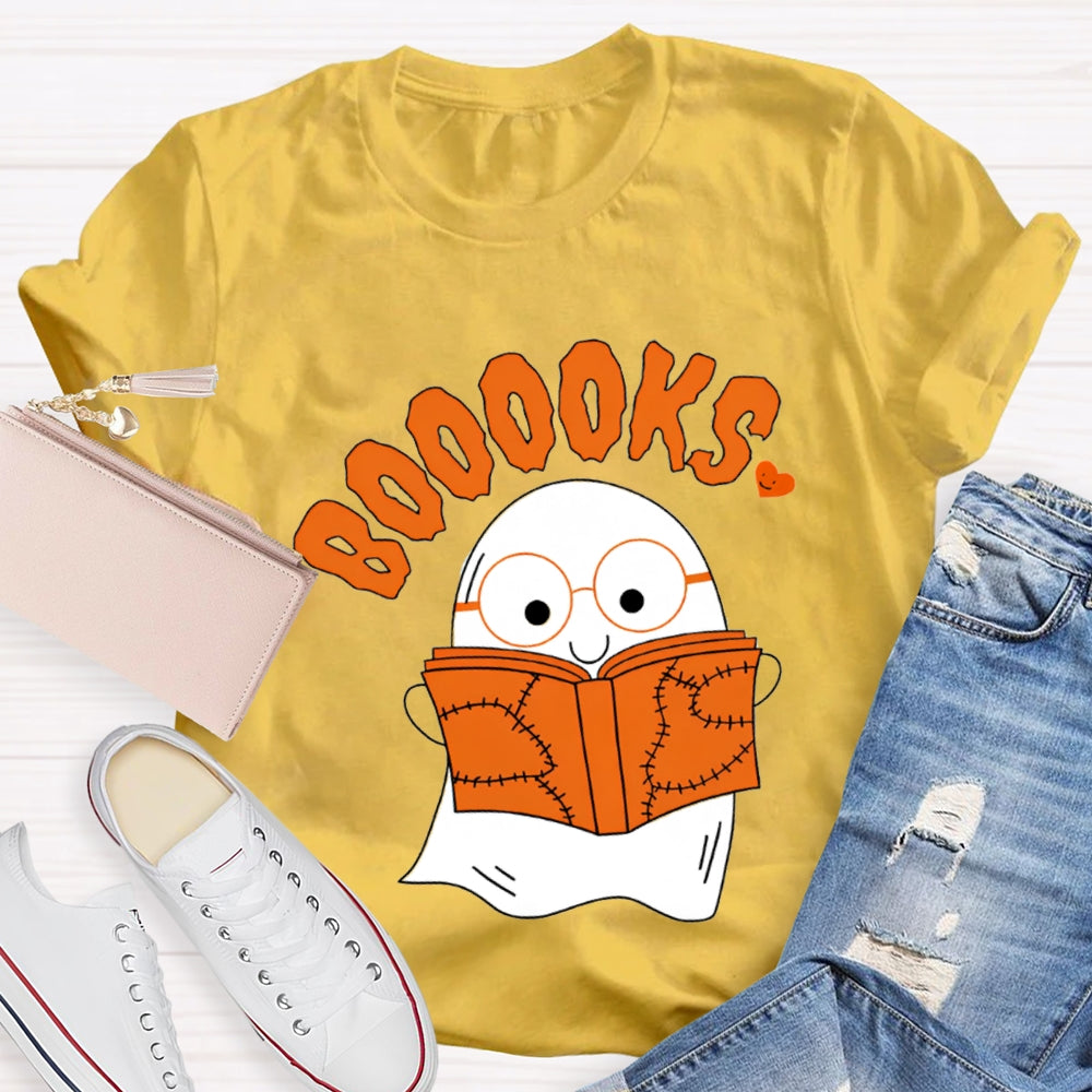 Little Ghost Reading Booooks T-Shirt