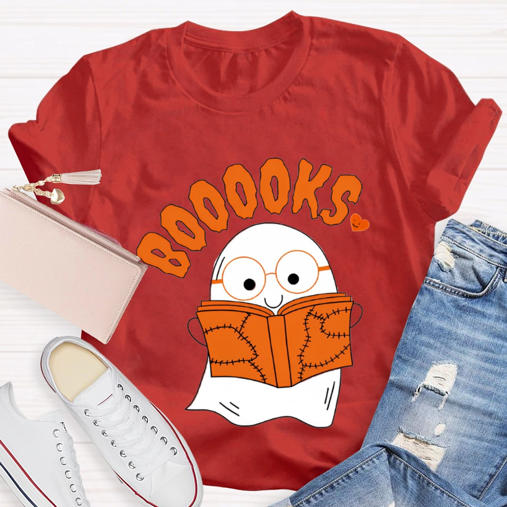 Little Ghost Reading Booooks T-Shirt