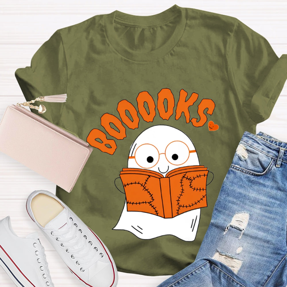 Little Ghost Reading Booooks T-Shirt