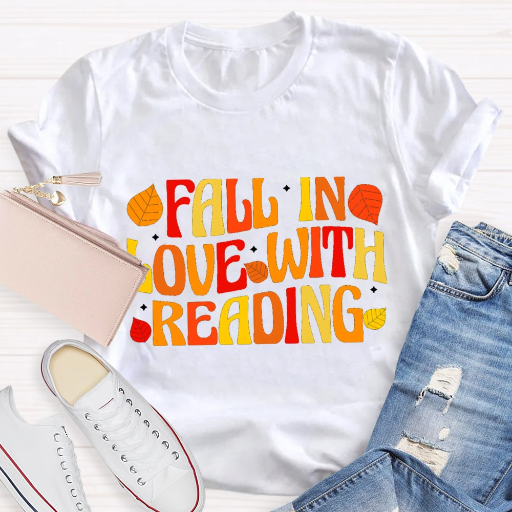 Fall In Love With Reading Fall Season T-Shirt