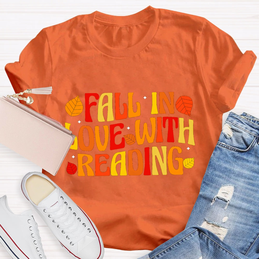 Fall In Love With Reading Fall Season T-Shirt