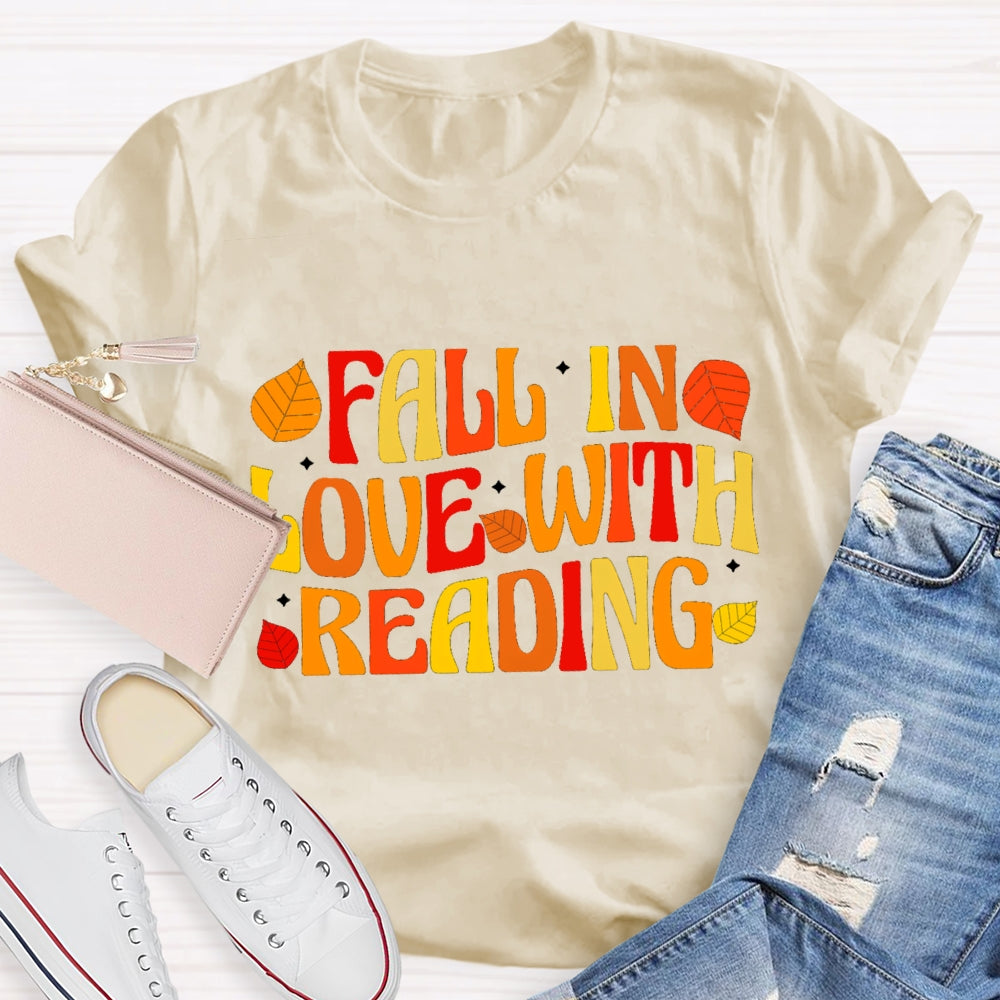 Fall In Love With Reading Fall Season T-Shirt