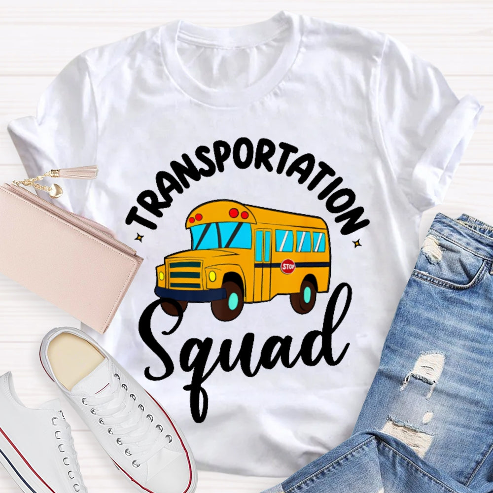 Transportation Squad Bus Driver Gift T-shirt