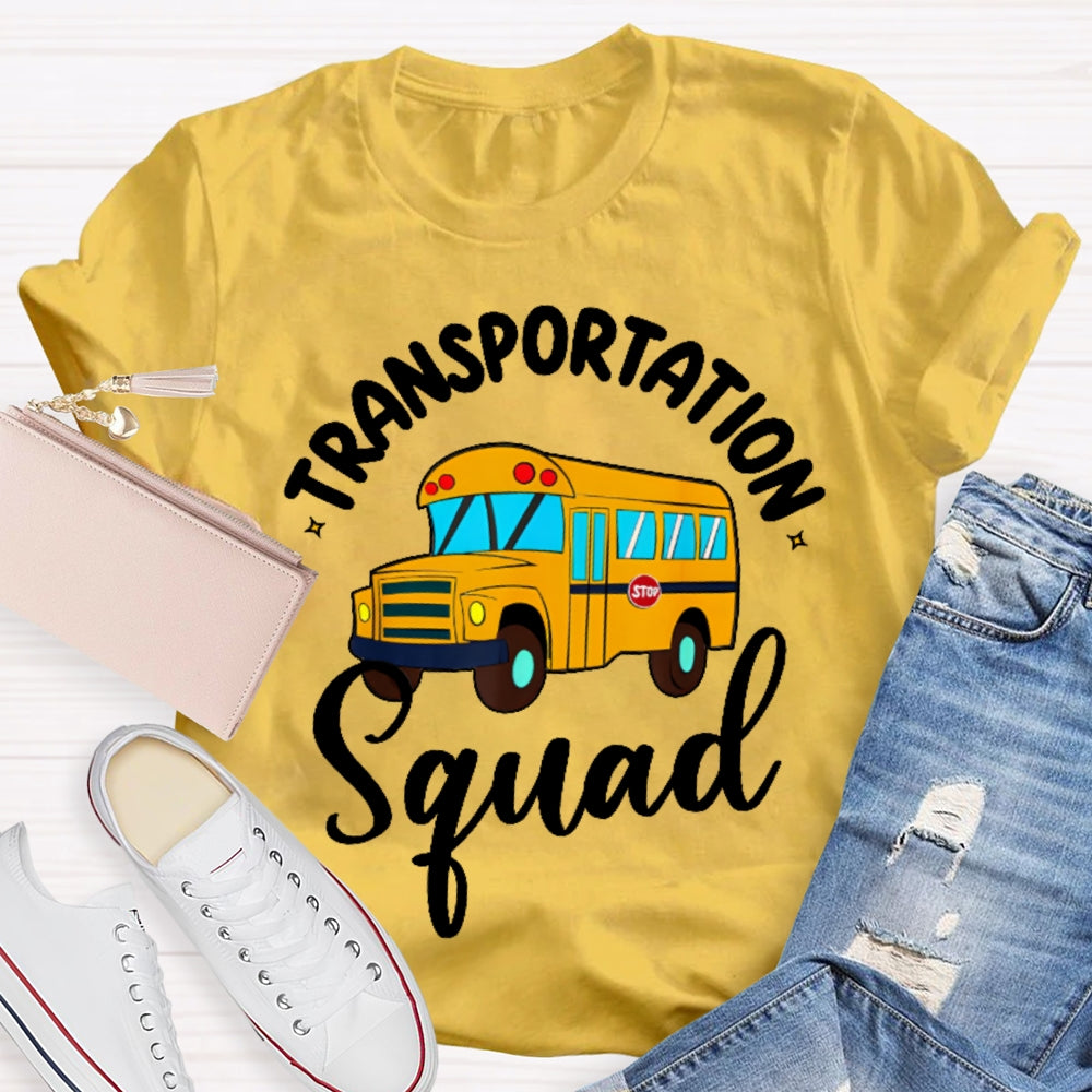 Transportation Squad Bus Driver Gift T-shirt