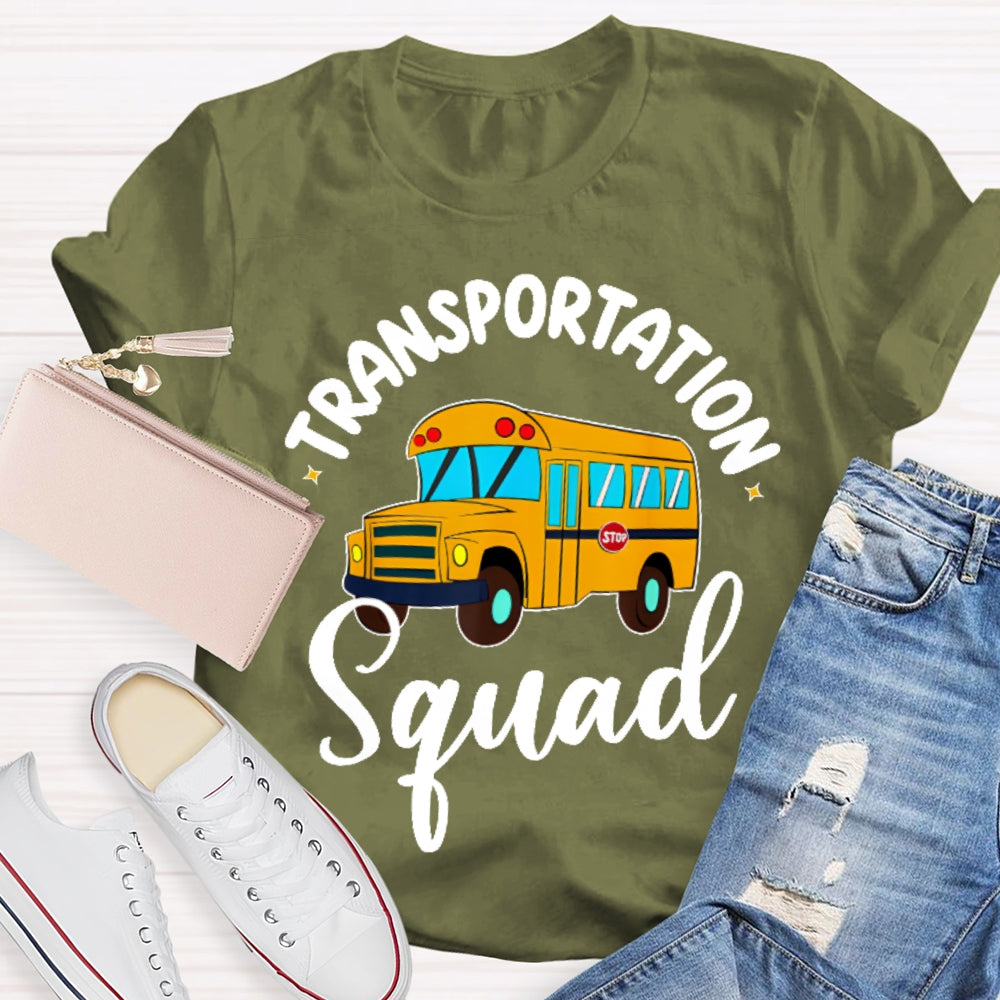 Transportation Squad Bus Driver Gift T-shirt