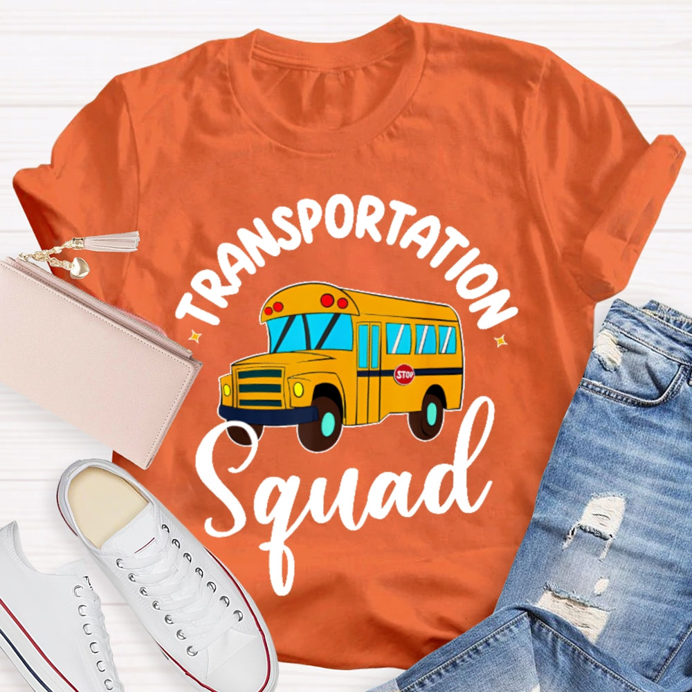Transportation Squad Bus Driver Gift T-shirt
