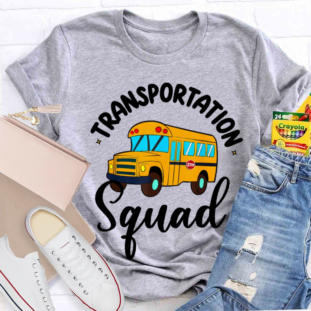 Transportation Squad Bus Driver Gift T-shirt