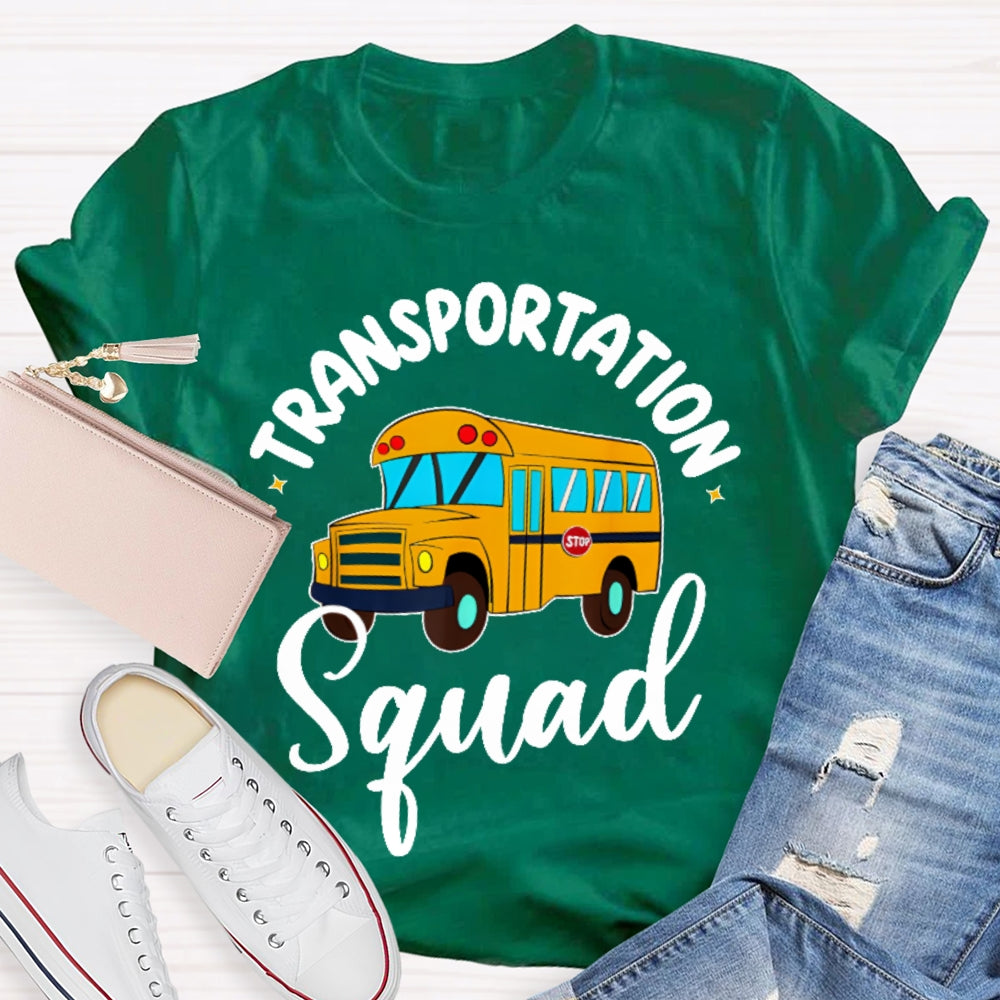 Transportation Squad Bus Driver Gift T-shirt