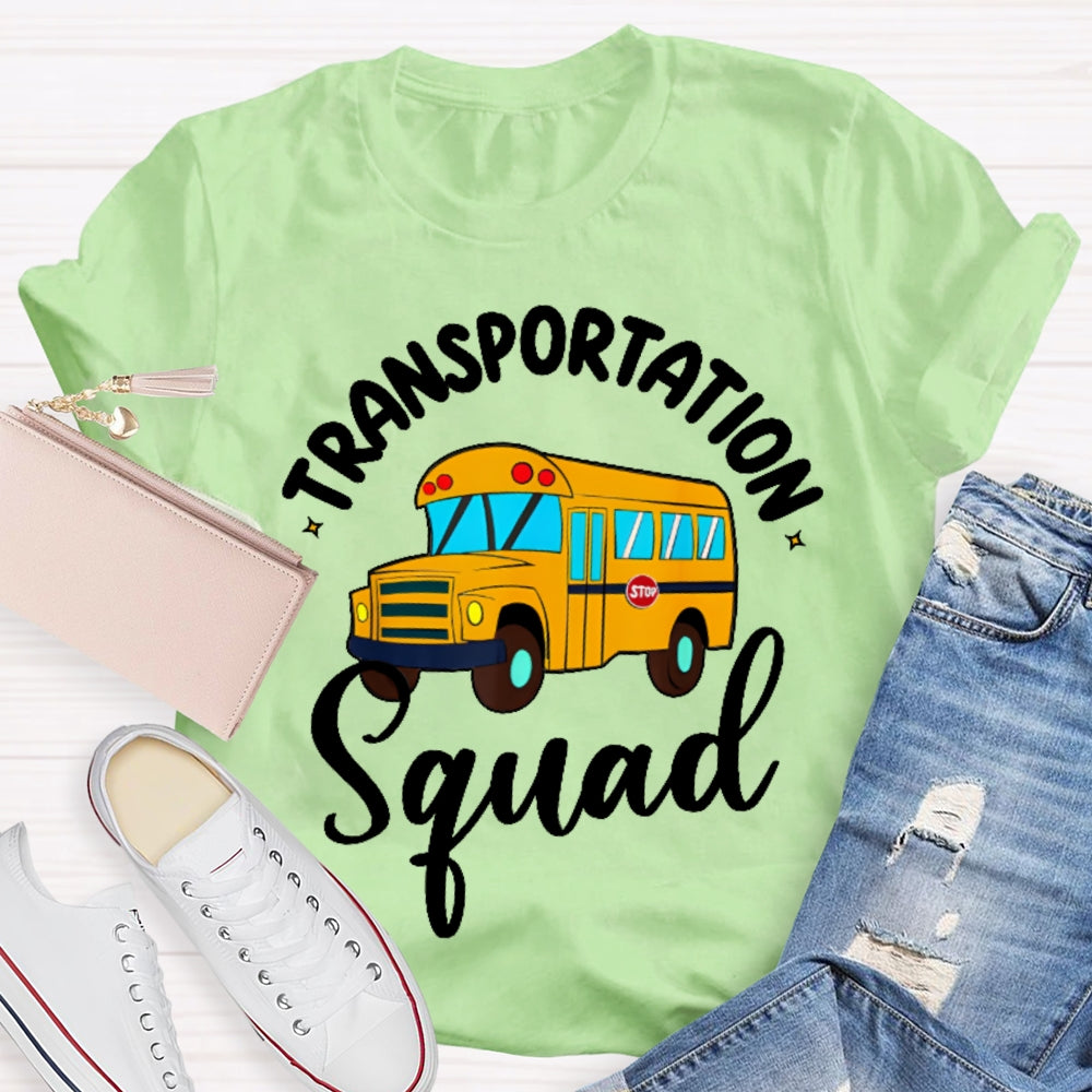 Transportation Squad Bus Driver Gift T-shirt