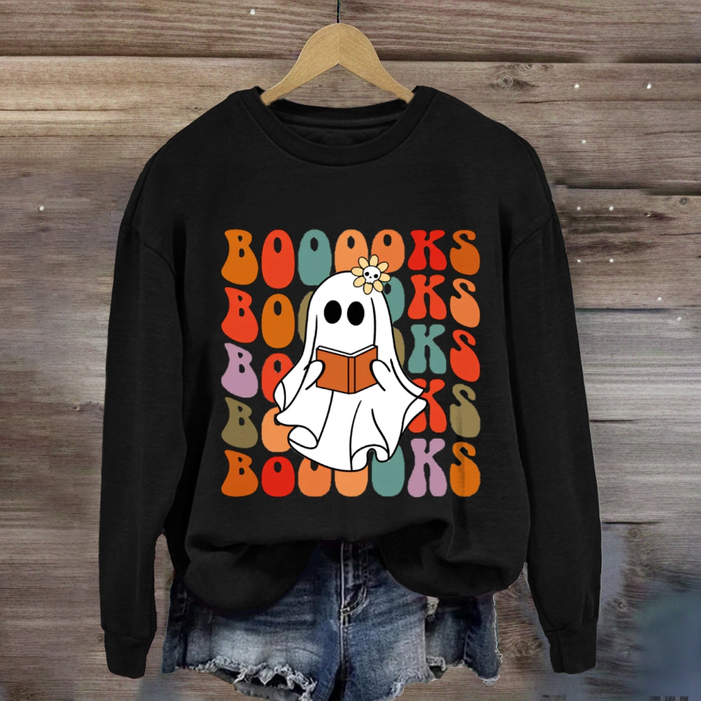 The Little Ghost Who Loves Reading Halloween sweatshirt