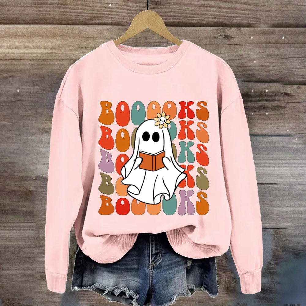 The Little Ghost Who Loves Reading Halloween sweatshirt