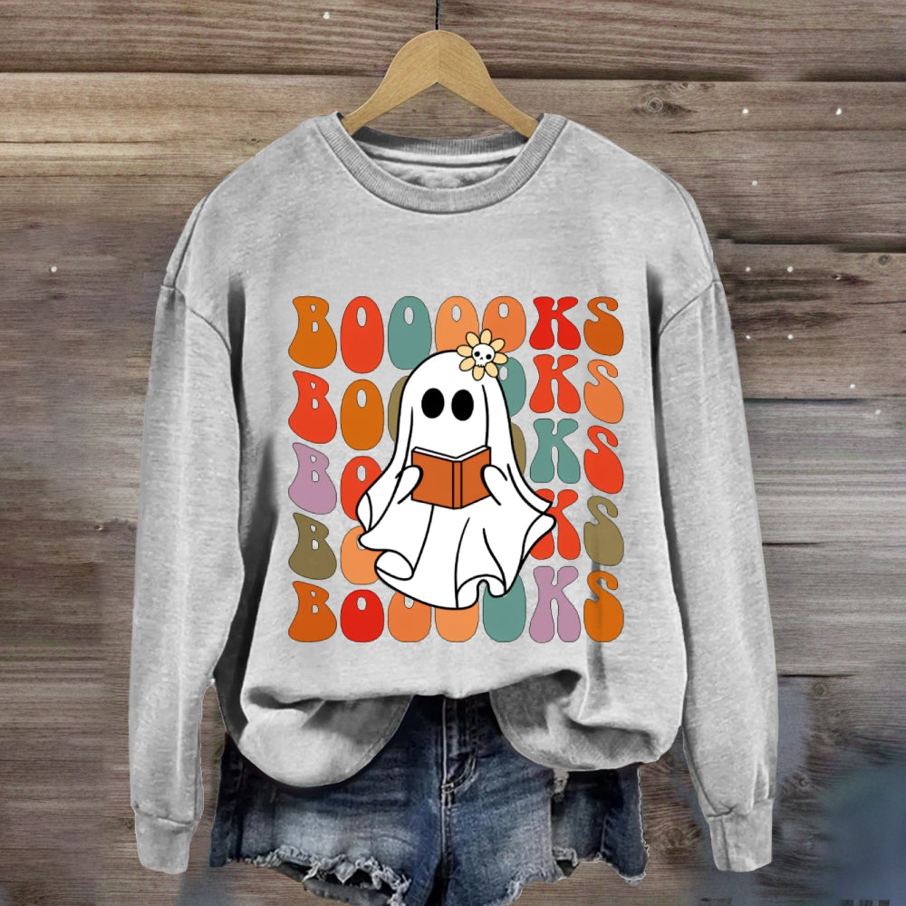 The Little Ghost Who Loves Reading Halloween sweatshirt