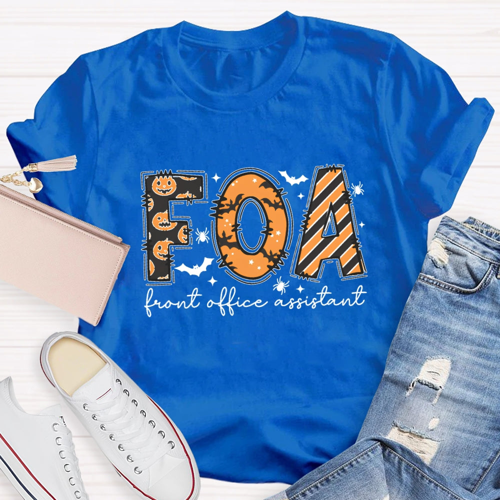 Halloween FOA Front Office Assistant T-Shirt