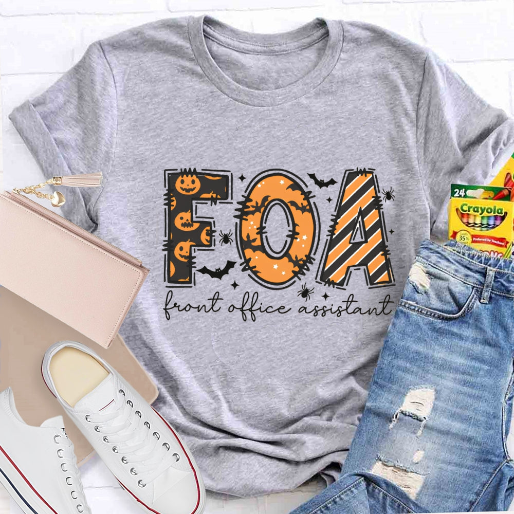 Halloween FOA Front Office Assistant T-Shirt