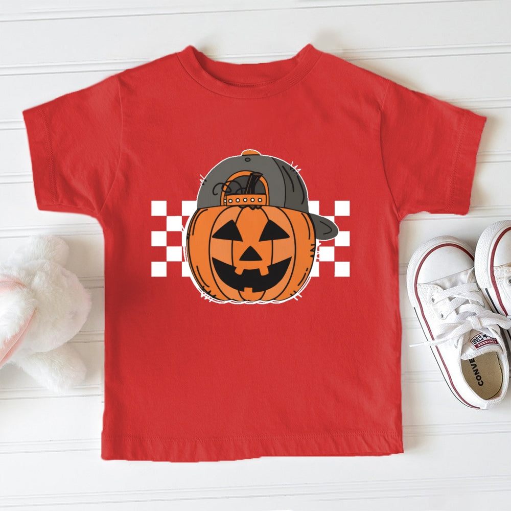 Pumpkin Hat Halloween Toddler T-shirts