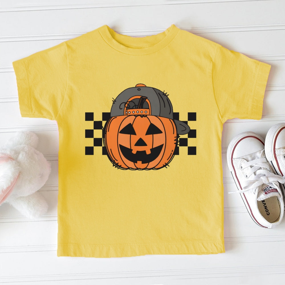 Pumpkin Hat Halloween Toddler T-shirts