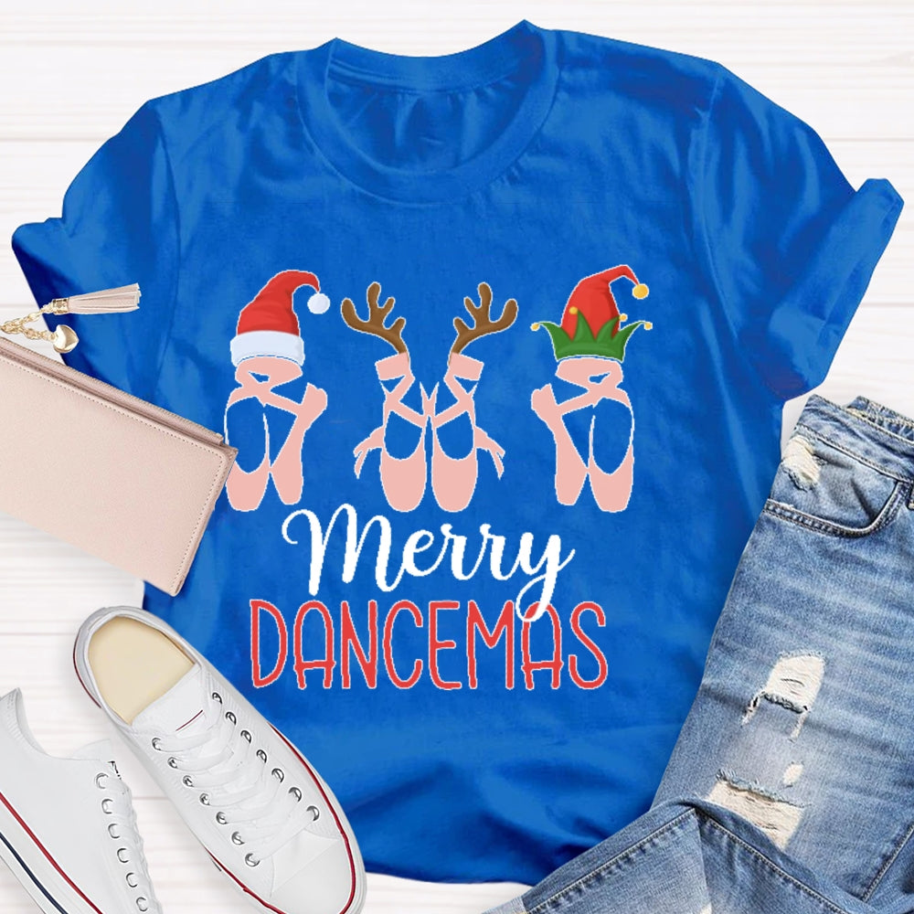 Merry Dancemas Ballerina Ballet Dancer T-shirt