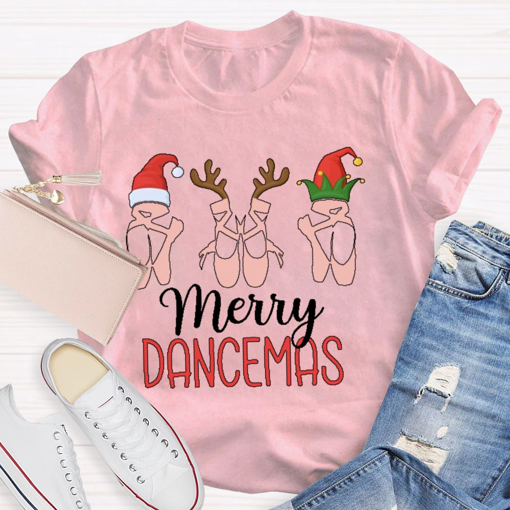 Merry Dancemas Ballerina Ballet Dancer T-shirt