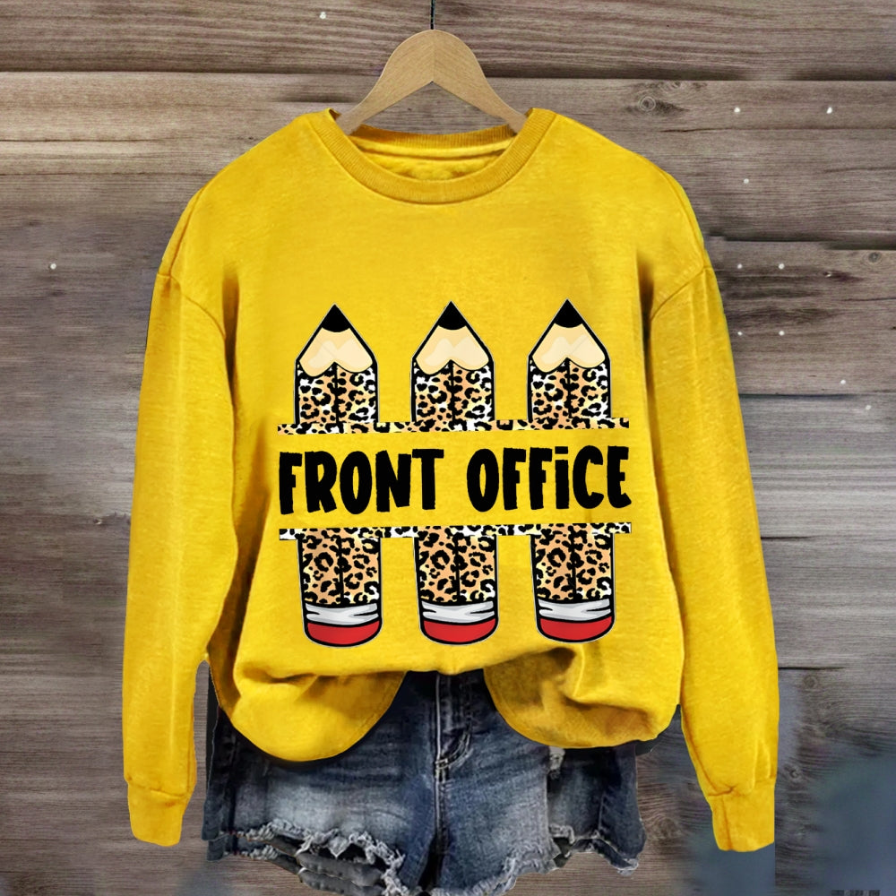 Front Office Leopard Print Pencil sweatshirt