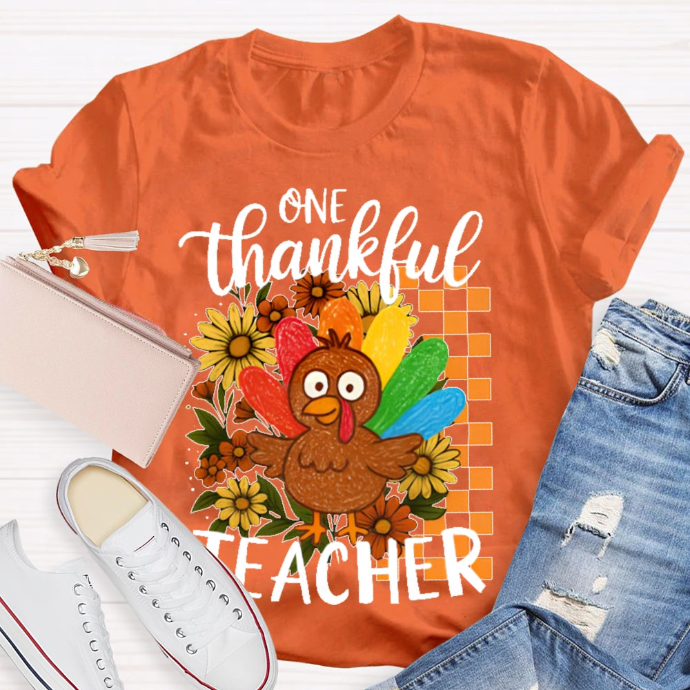 One Thankful Teacher T-shirt