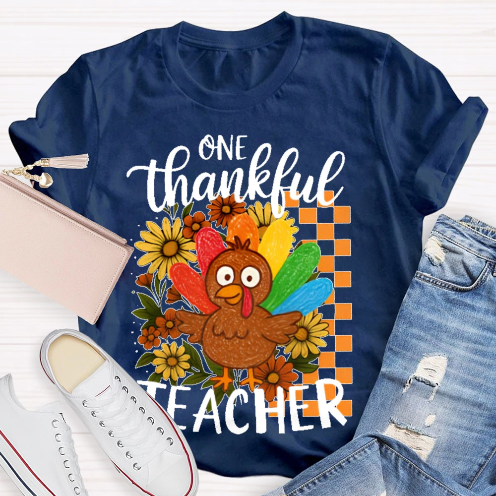 One Thankful Teacher T-shirt